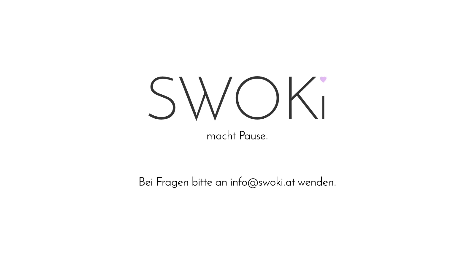 SWOKI macht Pause. Handgemachte Accessoires.